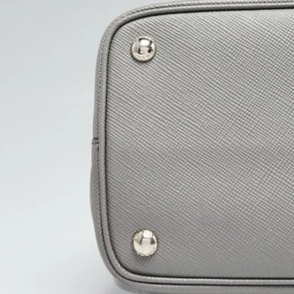 Prada Marmo Saffiano Lux Leather Double Handle Small Tote Bag 1BG775 - Picture 5 of 12